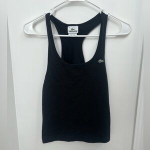 Lacoste Women’s Black Racerback Tank Top Eur 36